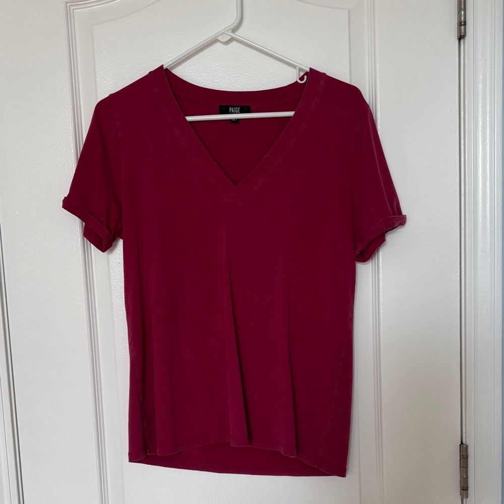 Paige Women's Berry V-Neck Tee